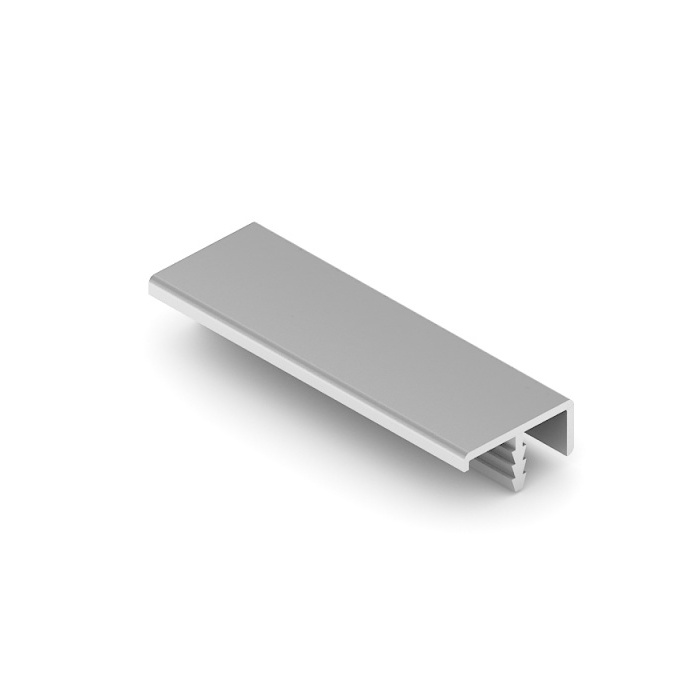 Профиль рамочный врезной, 16 мм, Серебро матовое