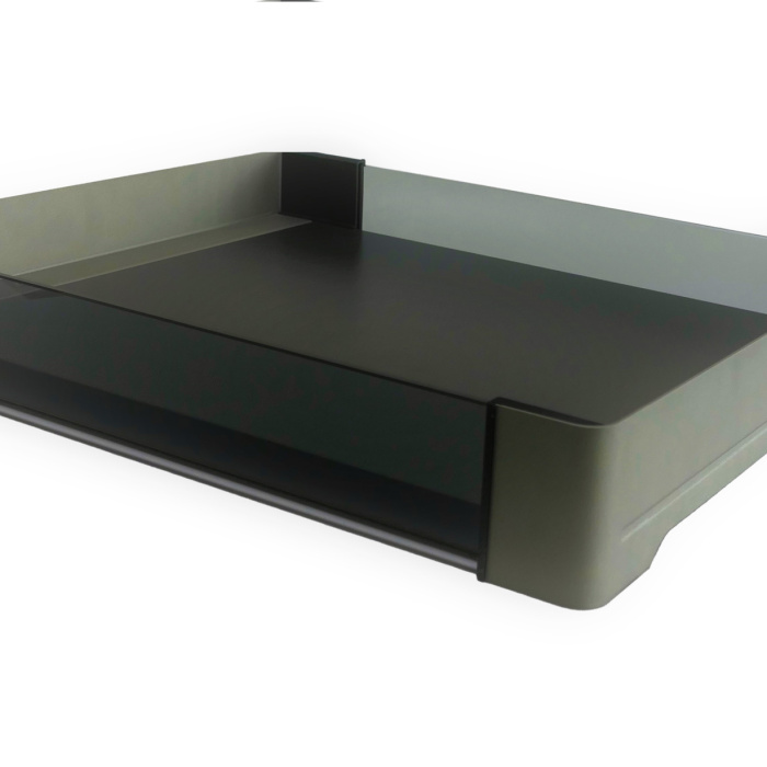 КОМПЛЕКТ Полка внутренняя выдвижная со стеклом 450 мм, Конеро H 72 W 960-1020 мм, без дна, ШАМПАНЬ