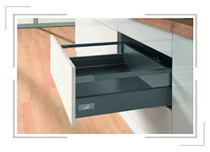 КОМПЛЕКТ КОРОБА INNOTECH ATIRA ЧАСТИЧ. ВЫДВ. С SILENT SYSTEM, H144, NL420, РЕЛИНГИ, АНТРАЦИТ