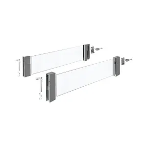 Компл. надставок на боковину DesignSide InnoTech Atira, NL520,H176,стекло,под антрацит