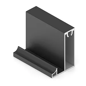 Рамка широкая SLIM, Чёрный матовый