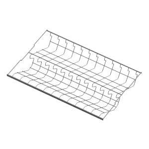 Обувница 2-ярусная стационарная, серия 460, L=607, Металлик, CI