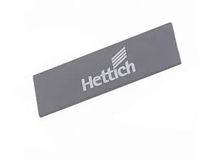 ЗАГЛУШКА НА БОКОВИНУ INNOTECH ATIRA,С ЛОГОТИПОМ HETTICH, СЕРАЯ/ПОД ХРОМ