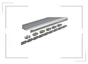КОМПЛЕКТ ПРОФИЛЕЙ TOPLINE XL STRONG/STB19.0,L2300, АЛЮМИНИЙ,АНОДИРОВАННЫЙ