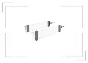 КОМПЛЕКТ НАДСТАВОК НА БОКОВИНУ DESIGNSIDE, INNOTECH ATIRA, H144, NL260, СТЕКЛО, АНТРАЦИТ