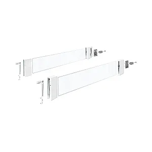 Комплект надставок на боковину DesignSide InnoTech Atira,NL5 20,H144,стекло,прозрачн/белый