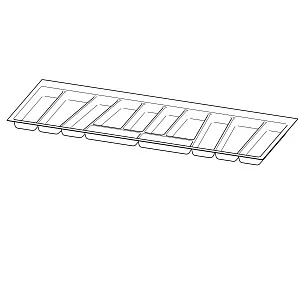 ОРГАНИЗАЦИЯ ORGATRAY 740, NL450, B1200, СЕРЕБРИСТАЯ